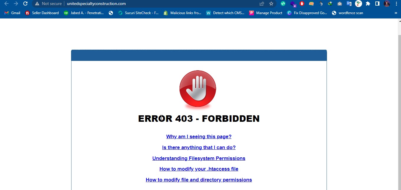 403 error